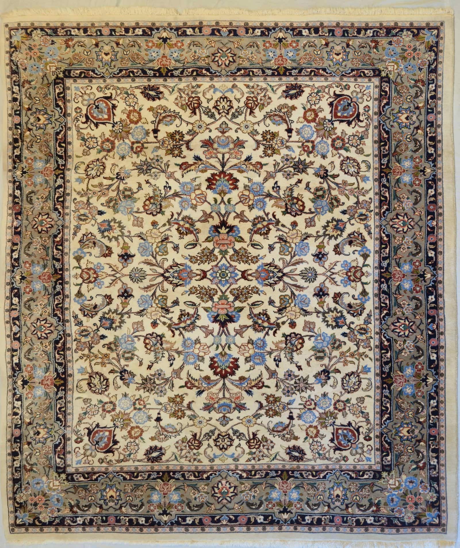 IRANIAN MASHHAD HANDMADE WOOL CARPET