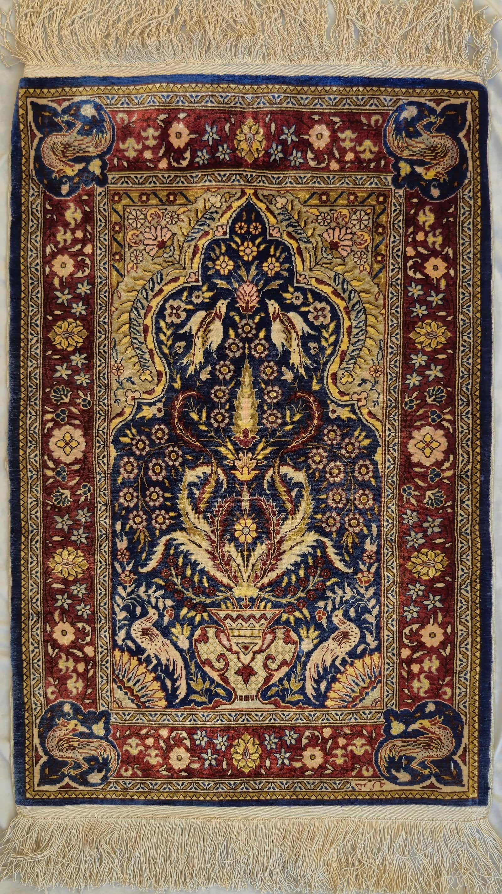 TURKISH HEREKE SILK HANDMADE CARPET