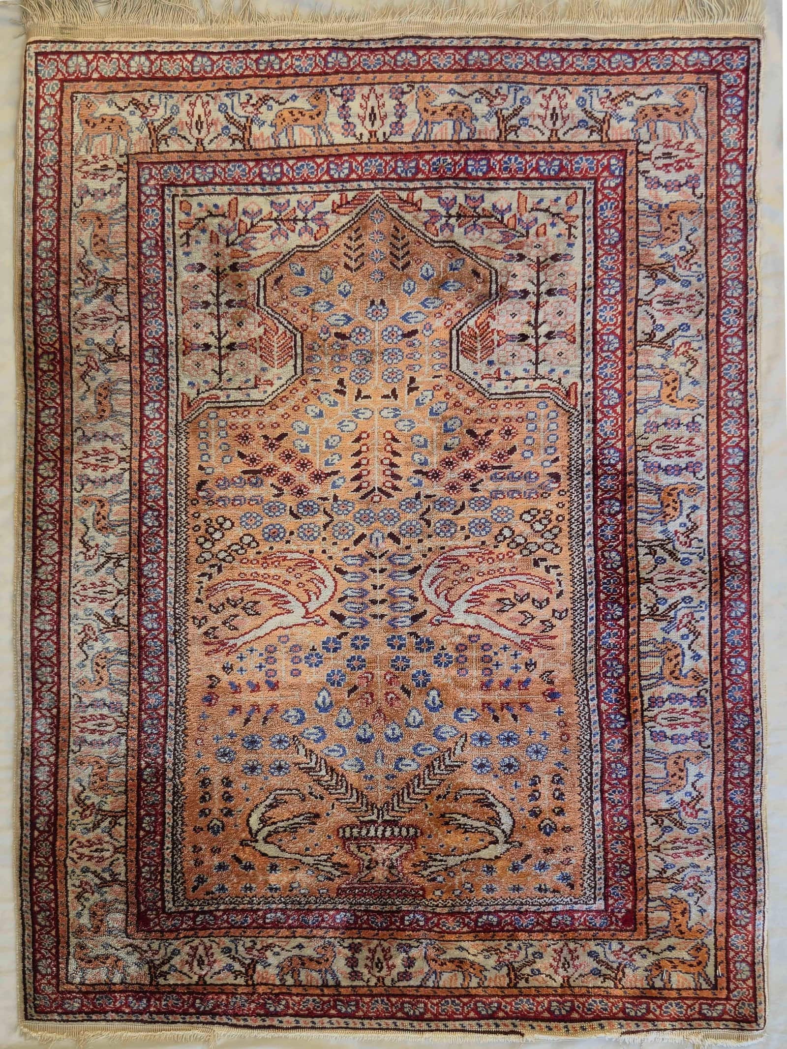 TURKISH KAYSERI SILK HANDMADE CARPET
