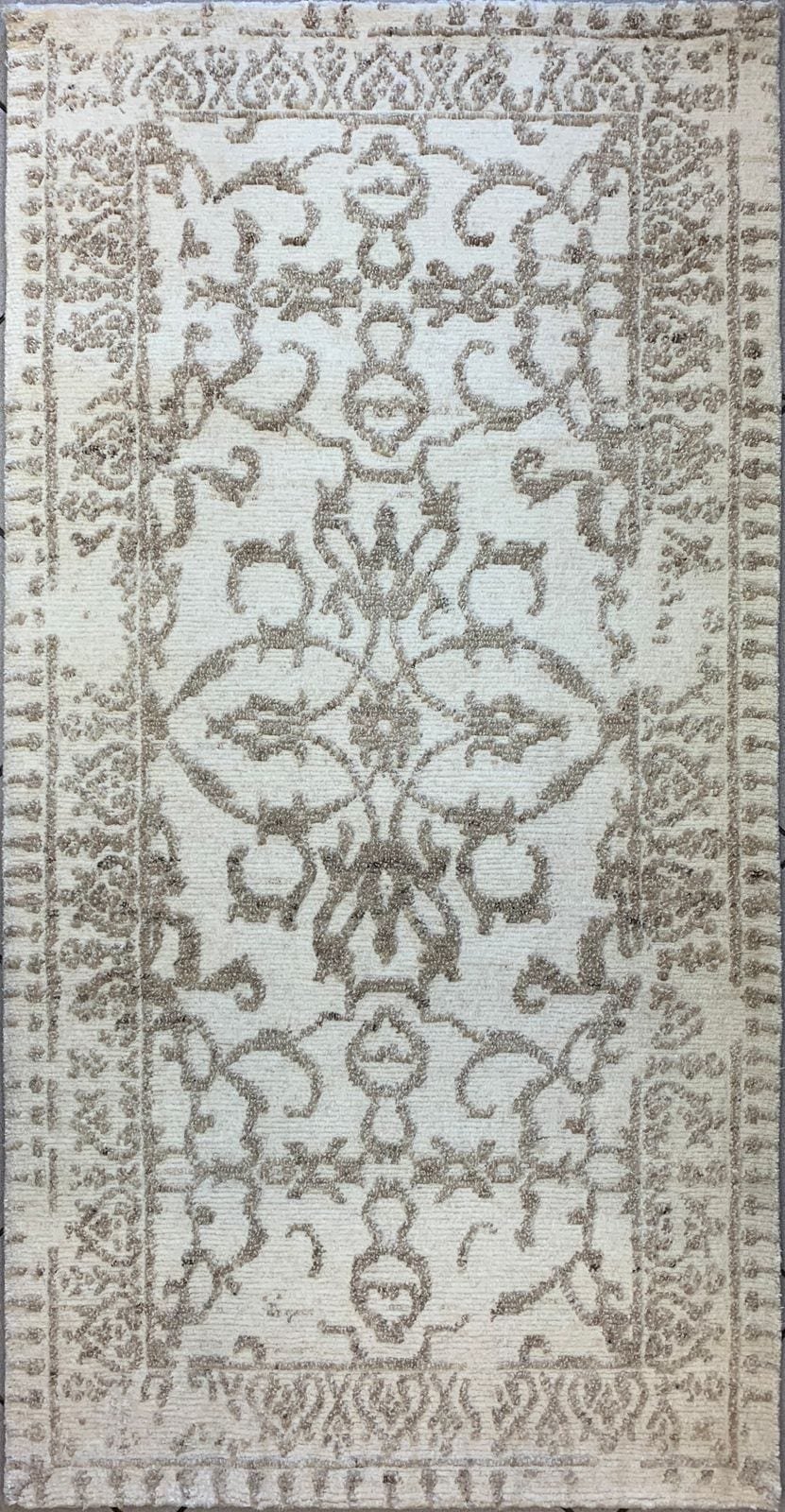 INDIAN ARABESQUE HANDMADE WOOL CARPET