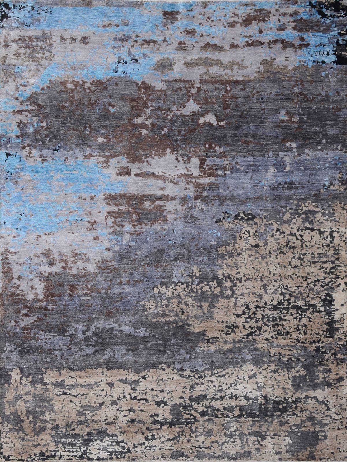 INDIAN AVANT-GARDE COASTLINE HANDMADE CARPET (multiple sizes)