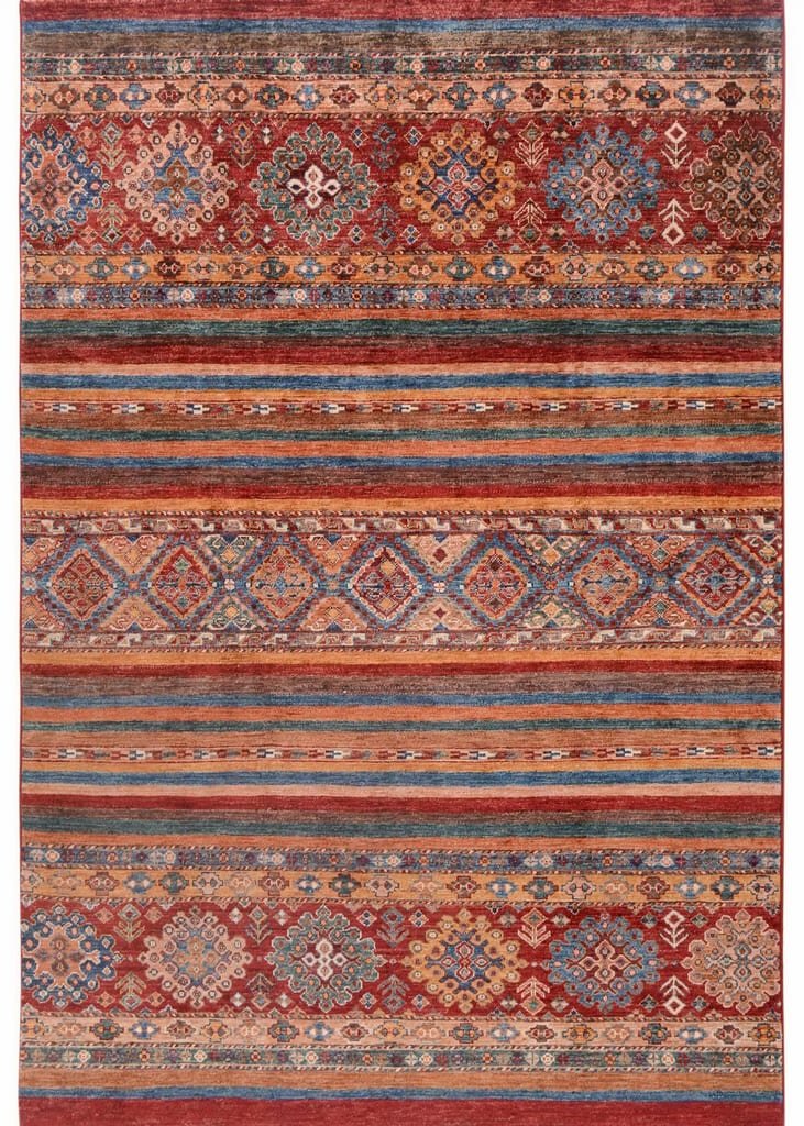 AFGHAN SHIRVAN SHAWL HANDMADE WOOL CARPET