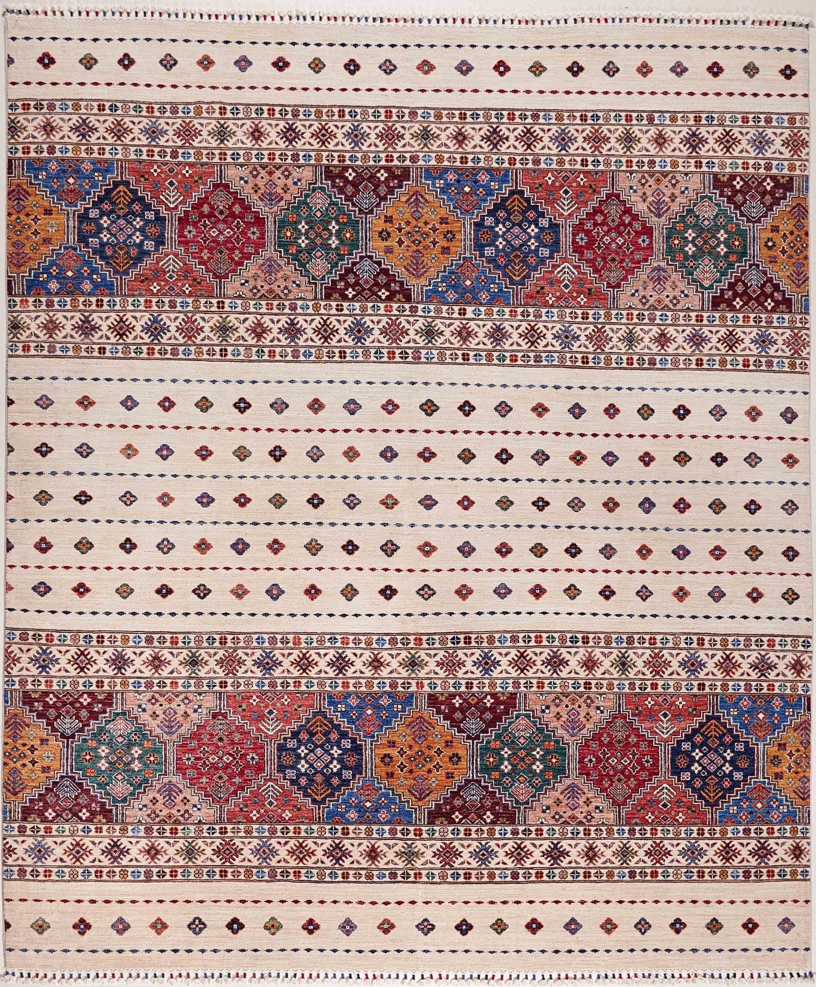 AFGHAN SHIRVAN SHAWL HANDMADE WOOL CARPET