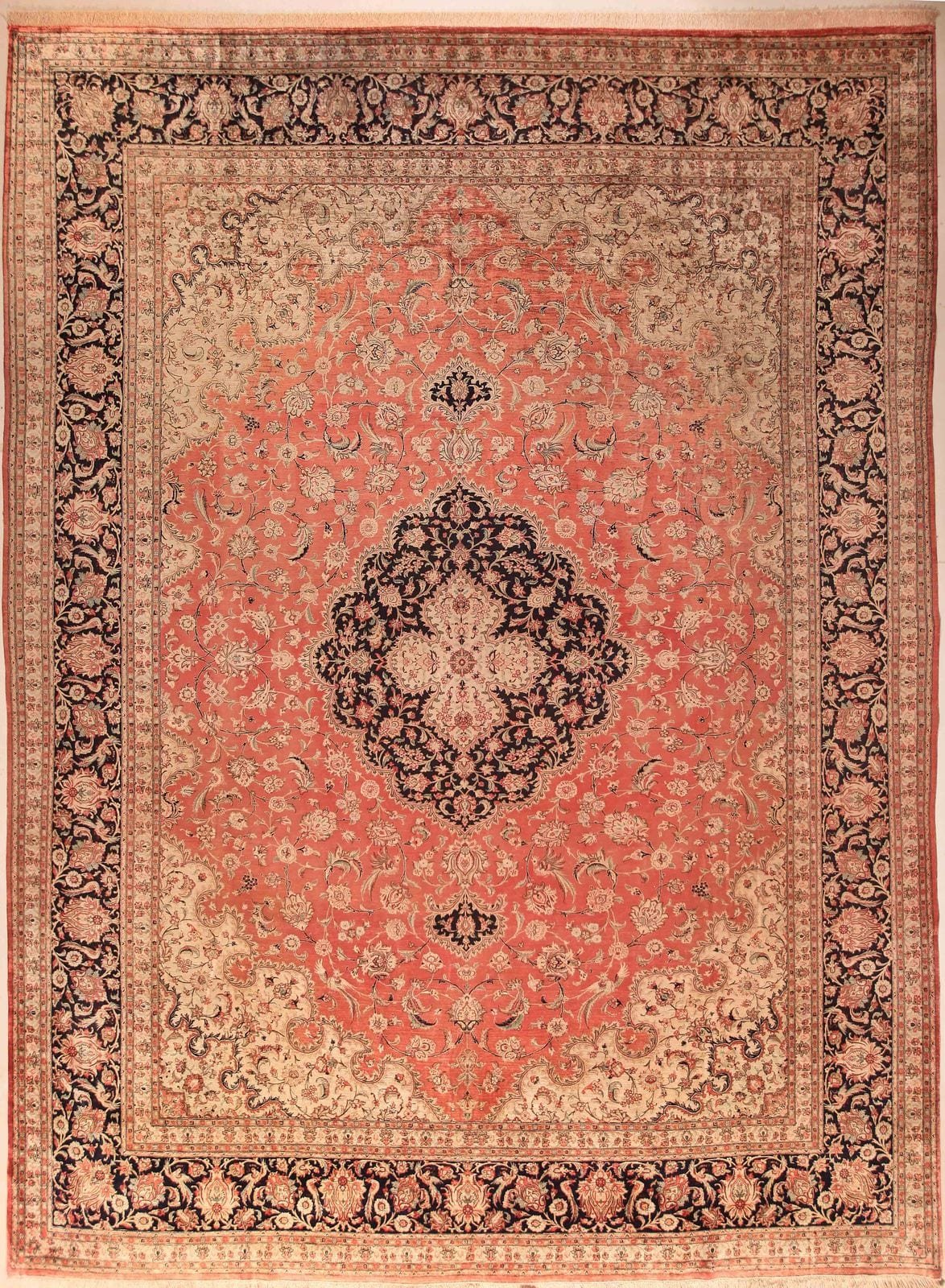 IRANIAN QOM SILK HANDMADE CARPET