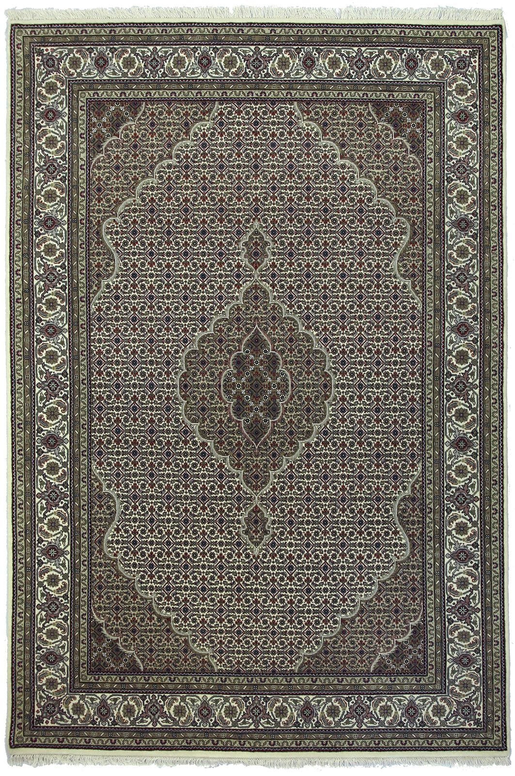 INDIAN TABRIZ HANDMADE WOOL CARPET
