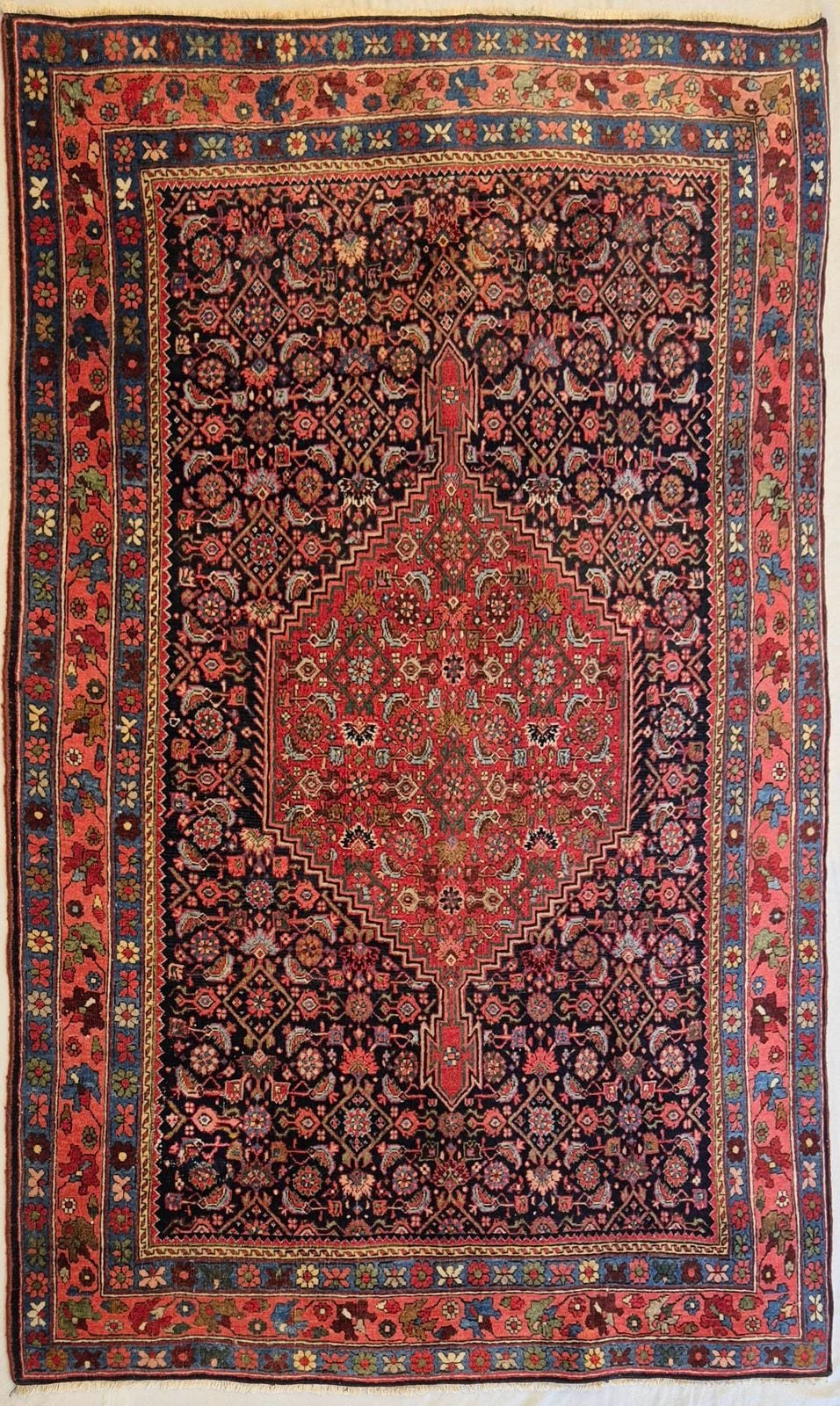 IRÁNI ANTIK BIDJAR KÉZI CSOMÓZÁSÚ GYAPJÚ SZŐNYEG