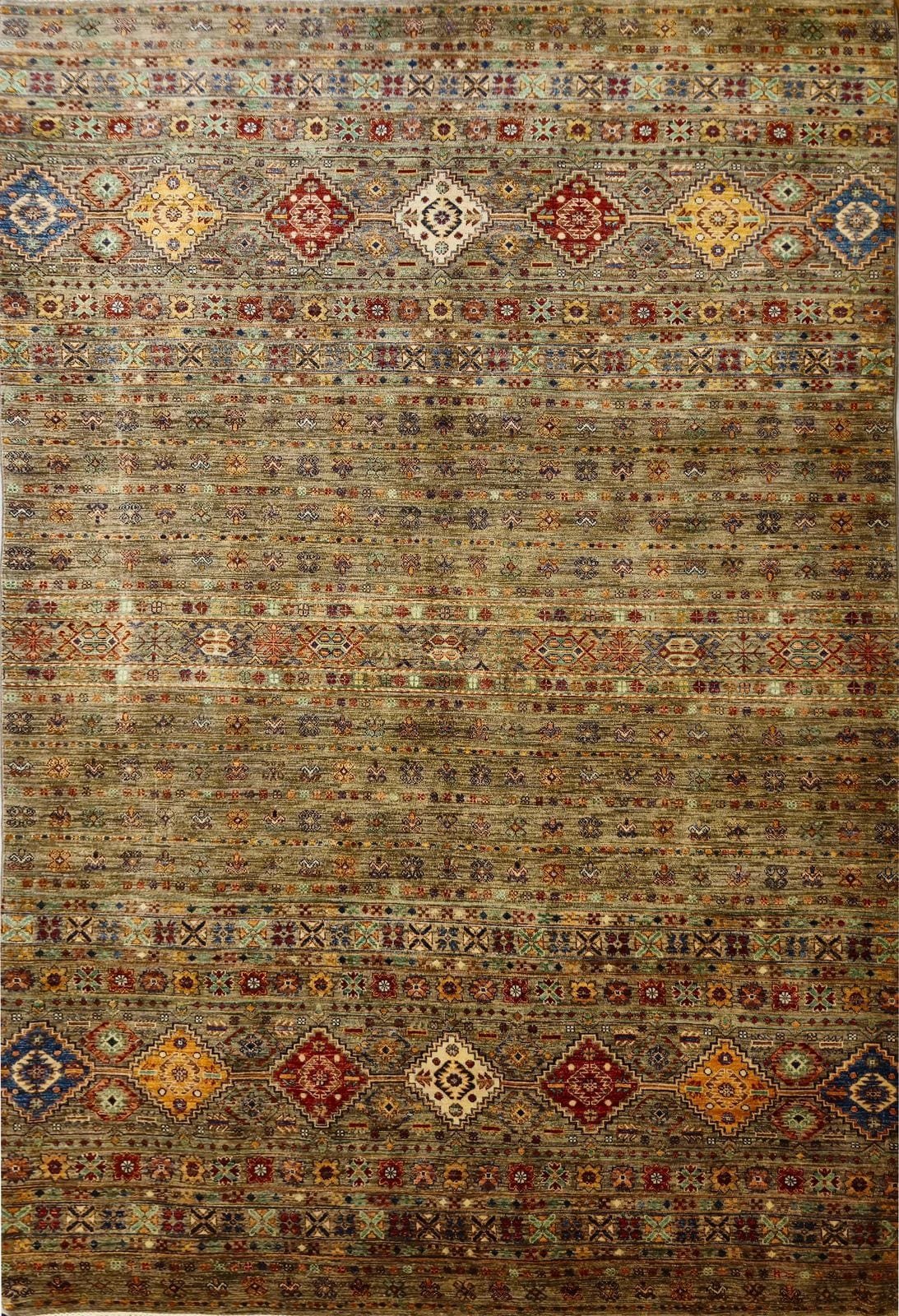 AFGHAN SHIRVAN SHAWL HANDMADE WOOL CARPET