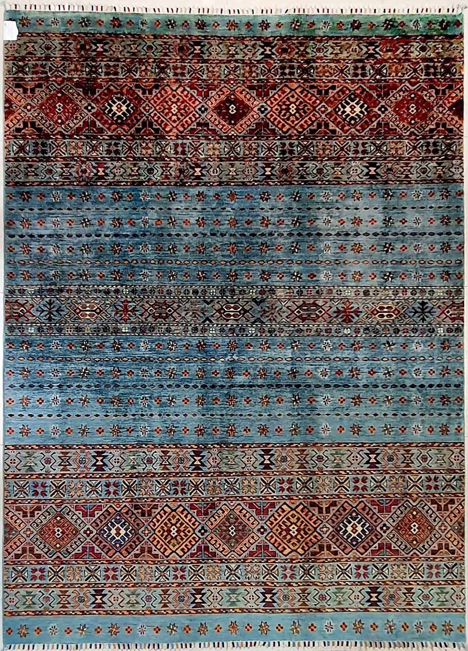 AFGHAN SHIRVAN SHAWL HANDMADE WOOL CARPET