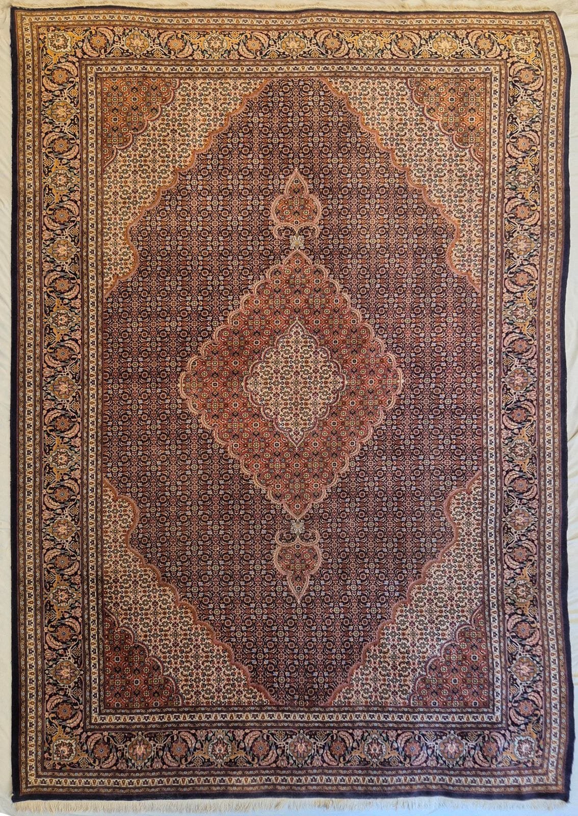 IRANIAN TABRIZ 50-RAJ HANDMADE WOOL CARPET