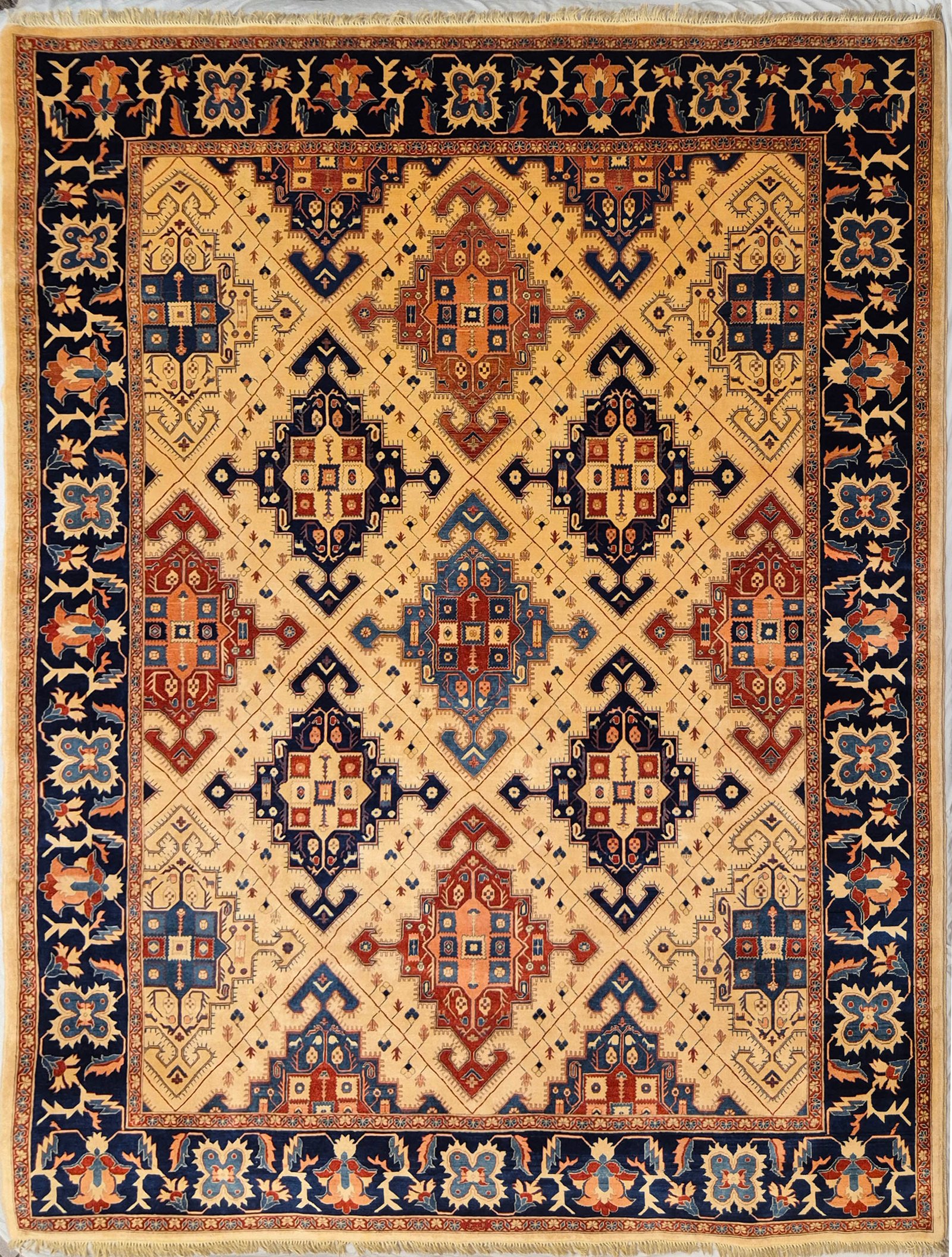 AFGHAN ZAGROS HANDMADE WOOL CARPET
